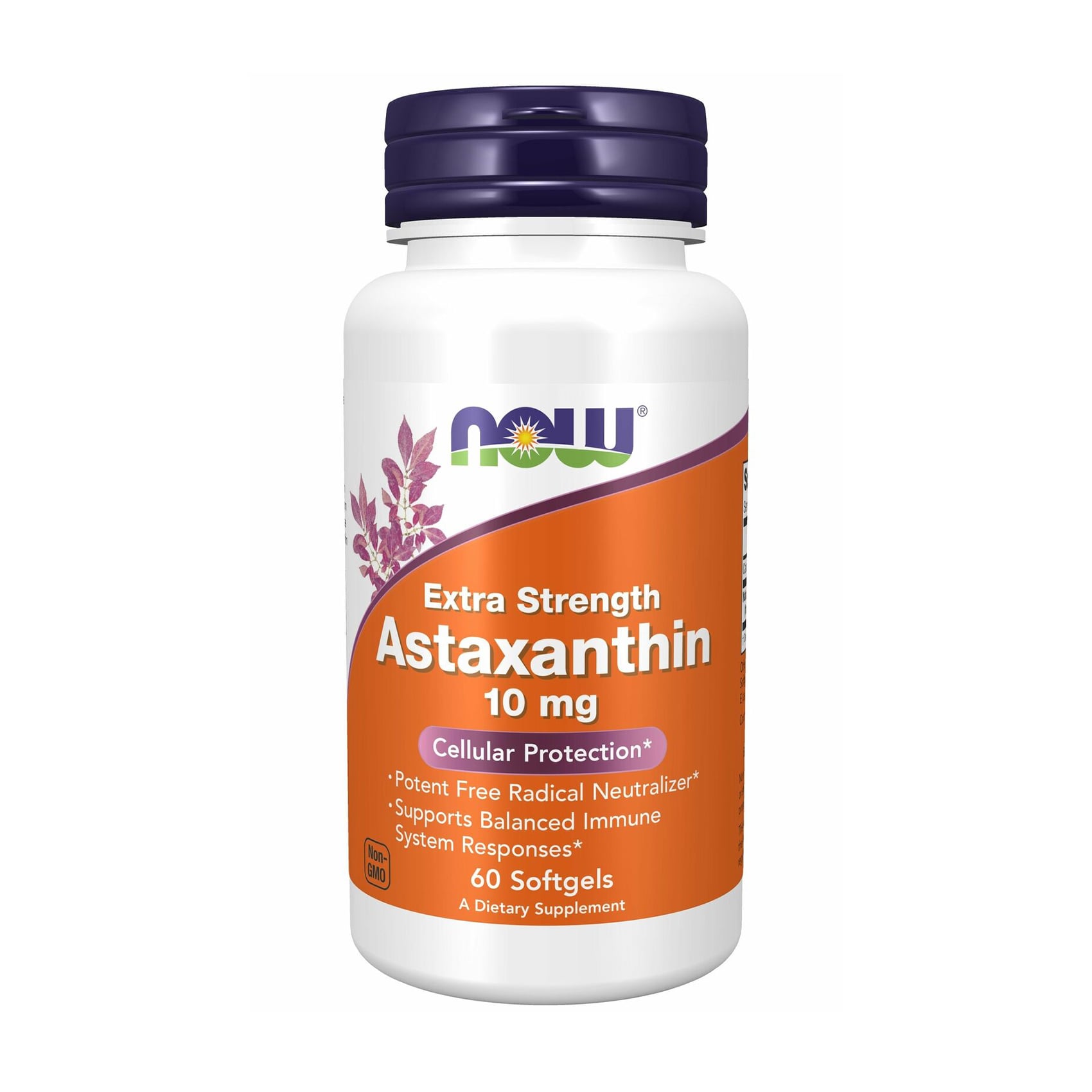 Астаксантин Now Foods Astaxanthin, 10 мг, 60 капсул